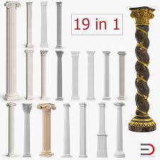 Columns And Pilasters Big Collection 3d Model 3d Model Column Corinthian Order