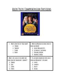 I wish we could see the answers as we go.? Hocus Pocus Movie Worksheets Teaching Resources Tpt