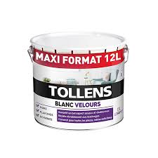 Peinture pvc leroy merlin free lambris pour plafond salle de. Peinture Tollens Blanc Velours Bicouche 12l Castorama