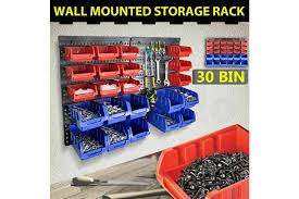 Tool board set storage 32 bins 6x8x12cm wall mounted louvre 69 x 39cm organiser. Deals499 30 Bins Garage Workshop Wall Mounted Tool Box Small Parts Storage Organiser Rack Kogan Com