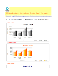 attractive excel design chart templates templates at