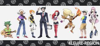 Black And White Gym Leaders Kleure Gym Leaders Gym Leaders Pokemon Trainer Card Pokemon Characters