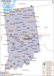 Path2usa provides a colorful us map with its states, states' abbreviations and capitals. Indiana State Map Map Time Zone Map County Map