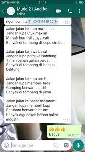 Berdasarkan hasil analisis penggunaan leksikal dalam teks pantun dwibahasa menyiratkan simbol kultural yang terindikasi dari aspek ikonik dan simbol Karya Siswa Pantun Geografi Guru Geografi Man 1 Gunungkidul Diy