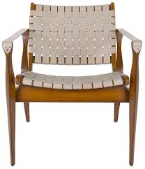 Mid Century Modern Woven Leather Strap Armchair Safavieh Safari Chair Art Chair Metal Chairs
