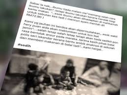 Mencuri Kerana Tiada Duit Beli Barang Dapur