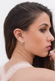 Bohemian Silver Ear Jacket Earrings With Charms