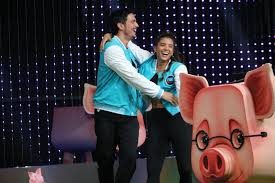 😂💥 Mary Méndez y Carlos Vargas se enfrentaron a Alisson Joan y David  Palacio, pero el equipo azul barrió con el rosado… aun así, hubo diversión,  sonrisas y millones 💸😄 #LaDanzaDeLosMillones