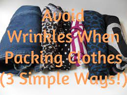 How To Avoid Wrinkles When Packing Clothes Packing Clothes Packing Tips For Travel Rolling Clothes For Packing