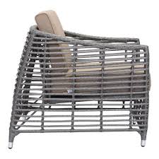 About The Product Relax In Luxury As The Trek Beach Features A Warm Brown Synthetic Weave In An Open Woven Patte Lounge Chair Outdoor Outdoor Armchair Armchair