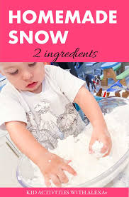 2 Ingredients Homemade Snow For Kids Kid Activities With Alexa Recipe In 2020 Fun Activities For Kids Kids Activities At Home Discipline Kids