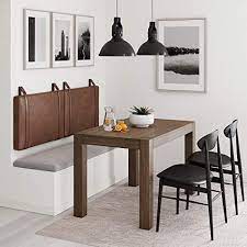 Nathan james harlow wall mount faux leather or fabric upholstered headboard, adjustable height vintage brown straps with black matte metal rail, king, gray. Hswirkesxqaism