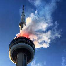 The cn tower adds a bit of color to toronto's night sky with its led night lighting. Here S What The Cn Tower Was Intended For Before The Glass Floor And Edgewalk Cbc News