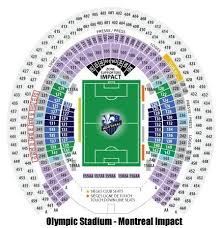 Olympic Stadium Montreal Seating Chart Soccervista