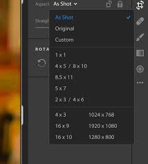 Lightroom Desktop Ability To Create A Custom Crop Ratio