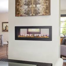 Advances in technology have produced models that rival the appearance of a real fireplace. Napoleon Clearion See Through Electric Fireplace Smokeys Stoves