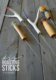 They tend to slide down on the skewer when they get hot and fall off into the fire. Diy Roasting Stick Holder Over The Big Moon
