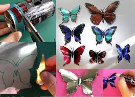 Diy Can Butterflies Aluminum Can Crafts Butterfly Crafts Crafts