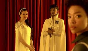 In Star Trek: Discovery, why does Amanada Greyson, Spock's mother and  Michael Barnham's adopted mother, look about the same age as her children? 