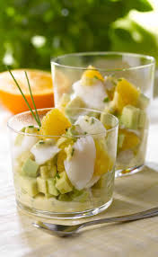 Recette Verrine De Cabillaud D Avocat Et D Orange 750g Recette Verrines Salees Recette Verrine Verrine