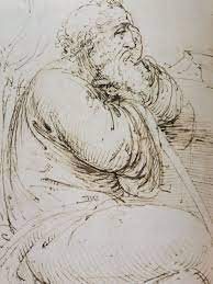 Sketch From Notebooks Of Leonardo Da Vinci Il Pensatore Renaissance Art Drawings Artist