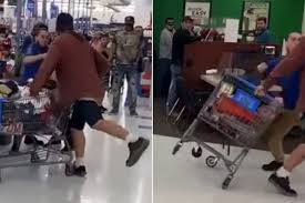 People of walmart is a humor blog that depicts the many customers of walmart stores across the united states and canada. Walmart Worker Knocks Out Shopper Who Apparently Spat On Him Report Door