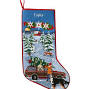 christmas needlepoint stocking cotton winter cabin from www.llbean.com