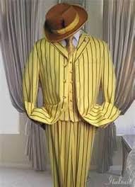 Black And Yellow Suit Yellow With Black Pinstripe Fashion Zoot Suit Yellow Suit Pinstripe Fashion Modern Fit Suit