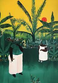 Bahati's paintings have a certain empathetic nature about them, as if the subjects that she paints are marked onto the page with a story to tell. Bahati Simoens Honestly Wtf