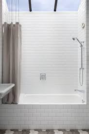 Browse Diy Archives On Remodelista Built In Bathtub Beveled Subway Tile Shower Tile Tub Surround