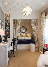 Traditional Home Office Turned Into A Gorgeous Guestroom Design Robert Frank Carolyn Reyes Ph Guest Bedroom Office Home Office Guest Room Guest Room Office