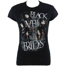 All orders are custom made and most ship worldwide within 24 hours. Black Veil Brides Overcast Skinny Fit T Shirt Black Black Veil Brides Veil Brides Bride Jacket