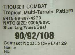 New British Mtp Combat Trousers Cs95 Issue