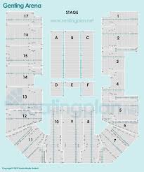 genting arena detailed seating plan