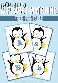 Printable Penguin Alphabet Matching Alphabet Activities Alphabet Matching Winter Activities For Kids