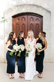 28 Flawless Black Bridesmaid Dresses Black Bridesmaid Dresses Bridesmaid Dresses Midi Bridesmaid Dress