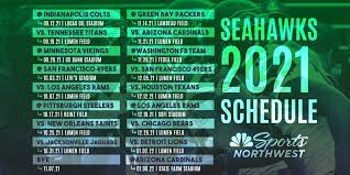 Seattle Seahawks Release 2021 Regular Season Schedule Dates Times Rsn