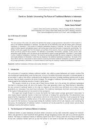Check spelling or type a new query. Pdf David Vs Goliath Uncovering The Future Of Traditional Markets In Indonesia