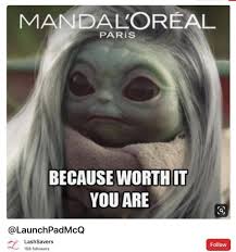 Baby Yoda Hair Yoda Funny Yoda Meme Star Wars Jokes