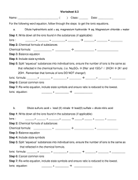 Select the correct balanced equation. Ionic Equation Writing Introduction Step By Step Teaching Resources