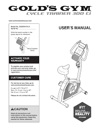 Golds gym manual for bike! View Manual In Pdf Format Manualzz