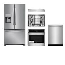 If the door is not locked, the same procedure locks the door. Shop Frigidaire French Door Refrigerator Self Clean Electric Wall Oven Suite In Easycare Stainless Steel At Lowes Com