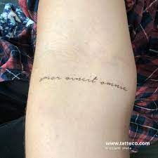Amor Vincit Omnia Temporary Tattoo Get It Here