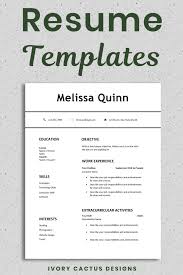 To choose a different font for the whole of your basic cv templates, go to the home tab in word, 'select all' and choose a new font from the drop down box. Student Resume Template Word Simple Modern Clean Easy One Page Resume Cv Template First Job Digital Download Pdf Teenagers Melissa Student Resume Template Student Resume Resume Template Word