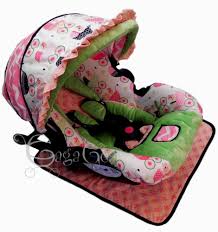 Daisy Collection From Www Gagababygear Com Coral Chevron And Lime Green Minky Accent Adorable Baby Buggy Print Infant Car Seat Cover Baby Car Seats Car Seats