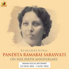 Remembering Pandita Ramabai Sarasvati ...