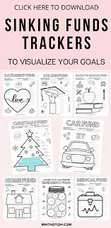 sinking funds, free budget printables