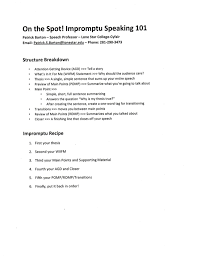 Impromptu Speaking Outline Speech Outline Impromptu Speaking Speech And Debate