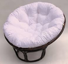 Rattan Papasan Sessel Inkl Hochwertigen Polster D 110 Cm Fb Darkbrown Polster Weiss Amazon De Kuche Haushalt Sessel Rattan Polsterstoffe