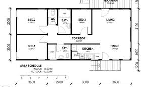Decor Nice Simple Small Bedroom Rectangular House Plans House Plans 172402 The answer is here, the floor plan consists of 3 bedrooms and the basic parts of a complete house having 73 sq.m.